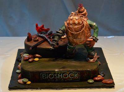 Big Daddy of Bioshock pc game - Cake by Klimbim