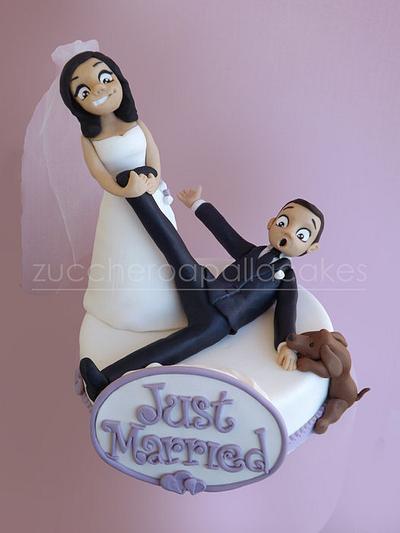 Just Married ... in three - Cake by Sara Luvarà - Zucchero a Palla Cakes