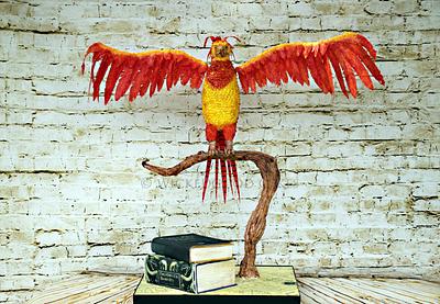 Fawkes phoenix - Cake by WickedGood Cakes 