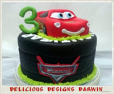 Lightning McQueen - Cake by Delicious Designs Darwin