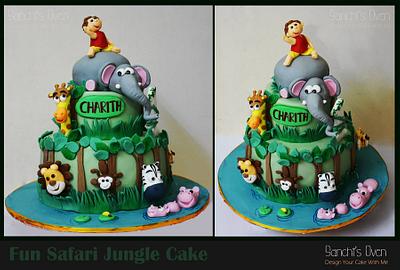 Fun Safari Jungle Cake  - Cake by Sanchita Nath Shasmal