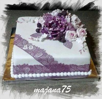 cake with flower - Cake by Marianna Jozefikova