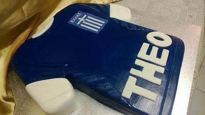 Soccer Shirt - Cake by Unique Colourful Cakes by Debbie