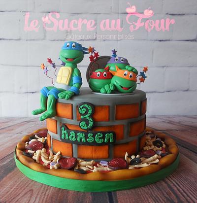 Ninja turtle cake - Cake by Sandra Major