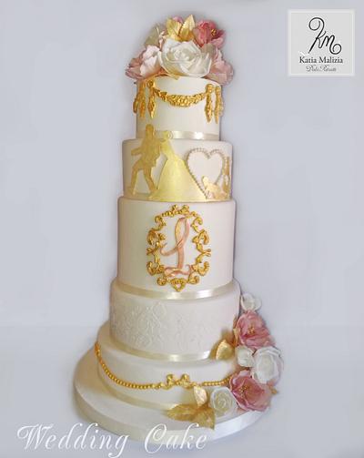 Wedding Cake & Sweet Table - Cake by Katia Malizia 