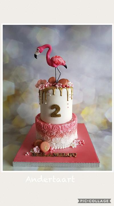 Flamingo cake😍 - Cake by Anneke van Dam
