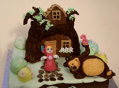 Masha and the Bear - Cake by Katarzynka