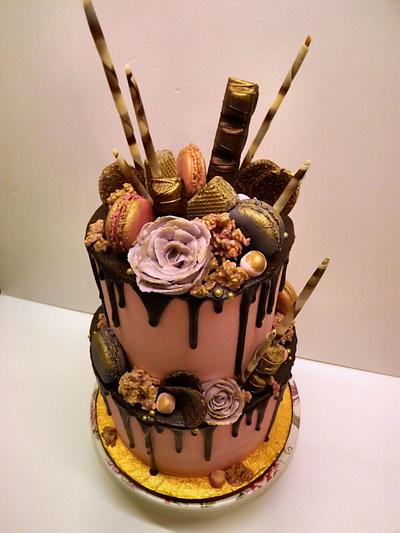 Chocolate Drip Buttercream Birthday Cake!... - Cake by Storyteller Cakes