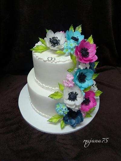 Flower cake - Cake by Marianna Jozefikova
