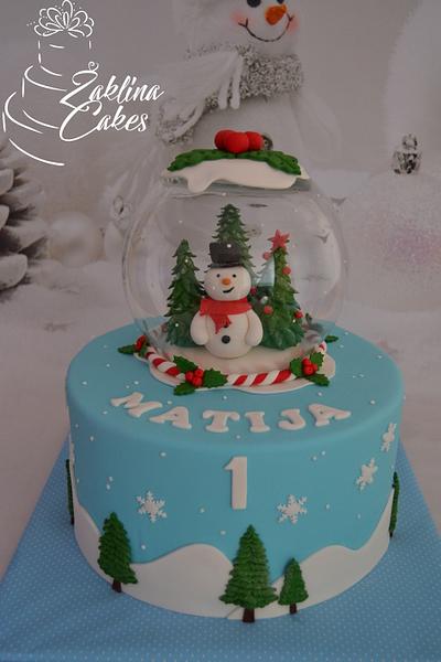 Snowman - Cake by Zaklina