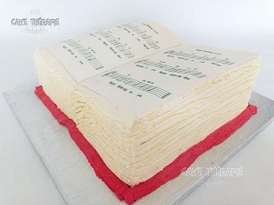 Music book cake. - Cake by Caketherapie