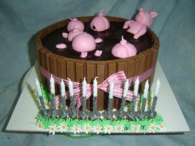 Pigs in Mud - Cake by Katarina