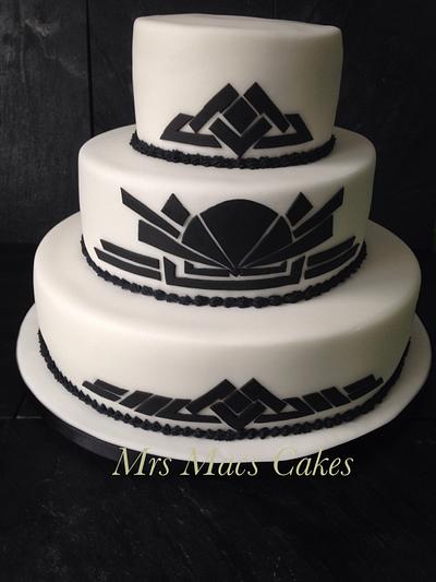 Art Deco cake - Cake by Mrs Macs Cakes
