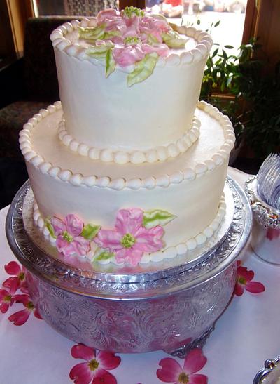 Buttercream dogwood birthday cake - Cake by Nancys Fancys Cakes & Catering (Nancy Goolsby)