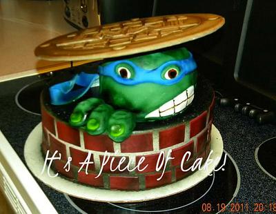 Teenage Mutant Ninja Turtle Cake - Cake by Rebecca