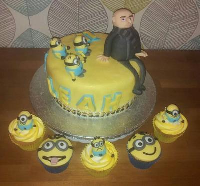 Despicable me birthday cake  - Cake by Truly Scrumptious Cakes by Christine 