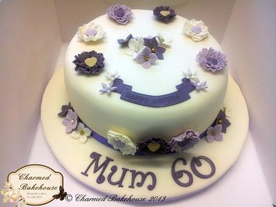 Vintage Shades of Purple Cake - Cake by Charmed Bakehouse