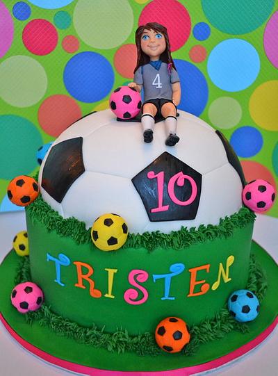 Soccer ball cake - Cake by Carol