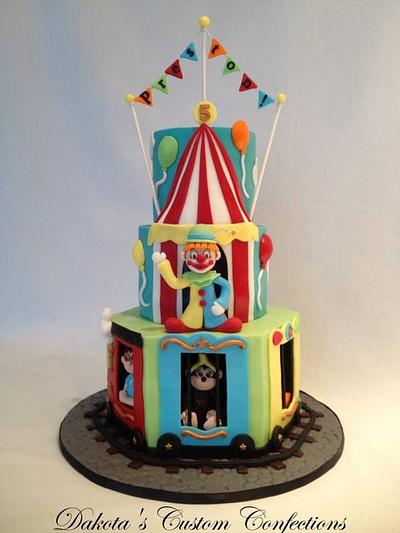 Circus Train Birthday Cake! - Cake by Dakota's Custom Confections