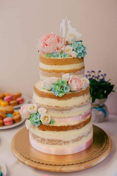 Naked wedding cake  - Cake by Monika Dobšovičová
