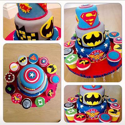 3 tier super hero cake - Cake by Tahira
