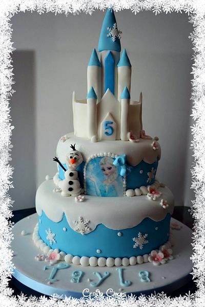 Disney's Frozen cake - Cake by Ceri's Cakes