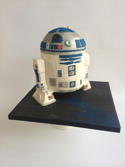 R2D2  - Cake by Alanscakestocraft