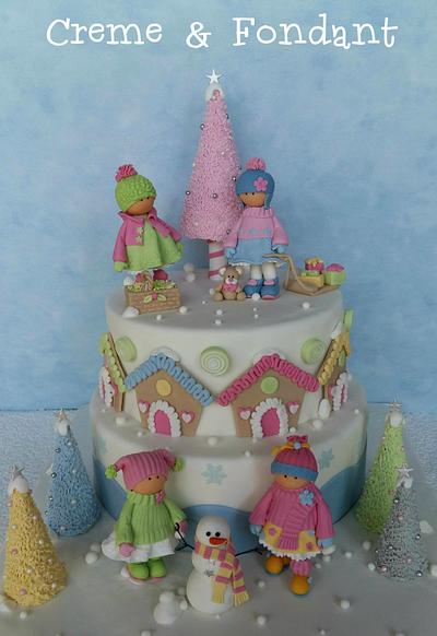 Let´s snow  - Cake by Creme & Fondant