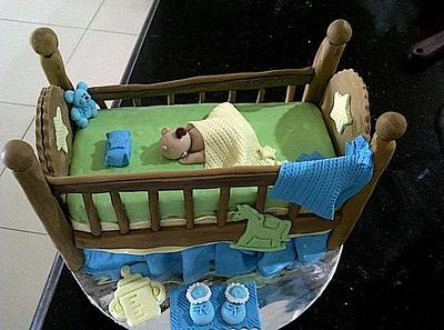 the baby in the crib cake - Cake by Thia Caradonna