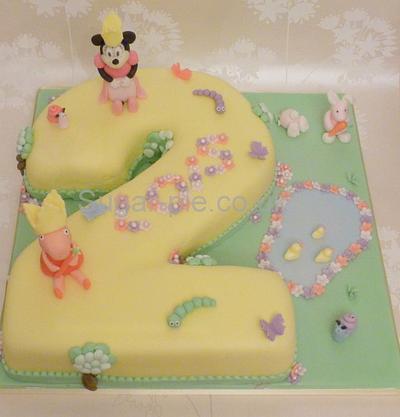 My daughters 2nd birthday cake  - Cake by Sugar-pie
