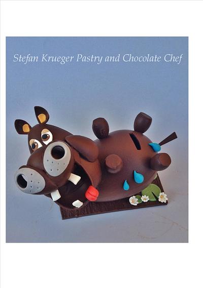 hippo piggy bank  - Cake by stefan krueger