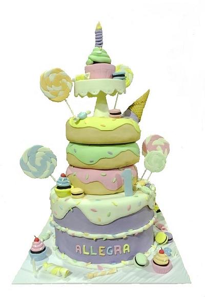 1st Birthday candy cake - Cake by Lauren