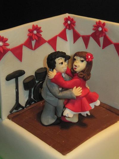 1940s dancing couple  - Cake by d and k creative cakes