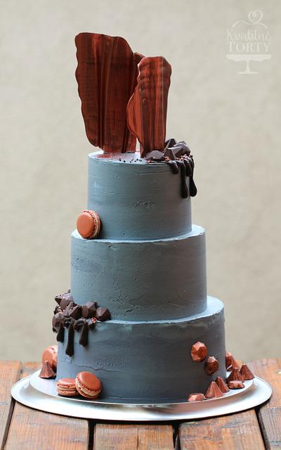 Concrete wedding cake >  - Cake by Lucya 