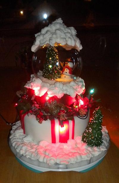 Christmas Snow Globe - Cake by CakeChick