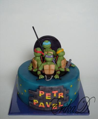 ninja Turtles - Cake by Derika