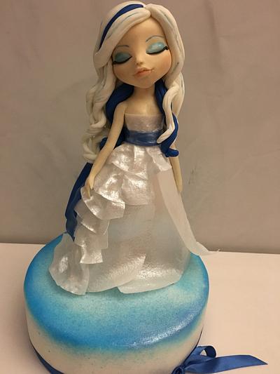 Miss Blue - Cake by Sara -officina dello zucchero-