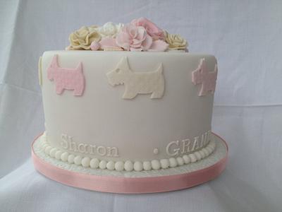 Double celebration cake - Cake by Alison m