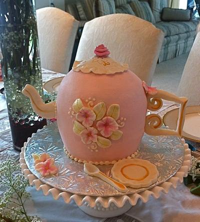 Teapot Cake - Cake by GrandmaTilliesBakery