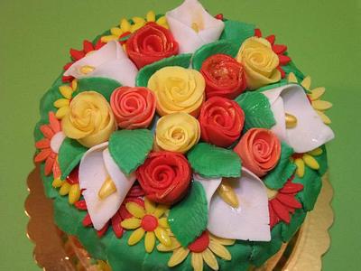 Cake flower bundle - Cake by Marilena