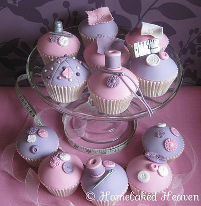 Dressmaker-themed cupcakes - Cake by Amanda Earl Cake Design