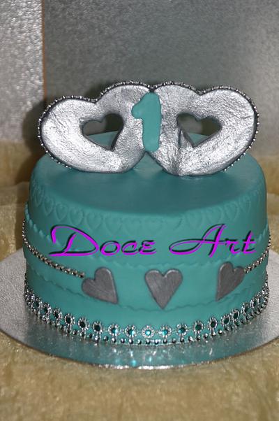 1st wedding anniversary cake - Cake by Magda Martins - Doce Art