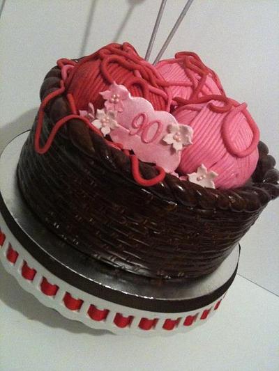Knitting Basket Cake - Cake by BAKED