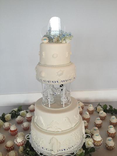 Beach Wedding Cake - Cake by Kristina and Michelle's Cakes
