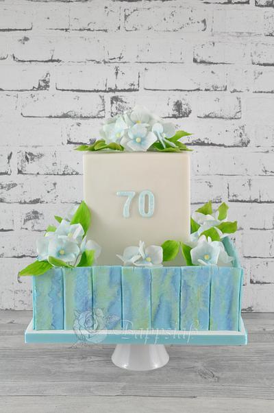 Hydrangea cake for birthday - Cake by Bappsiass