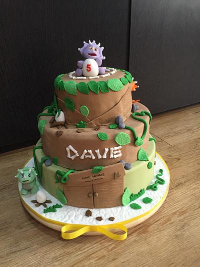 Dino cake - Cake by DixieDelight by Lusie Lioe