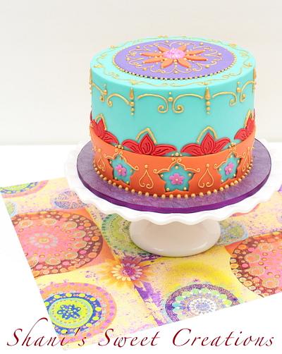Moroccan styled Anniversary cake - Cake by Shani's Sweet Creations