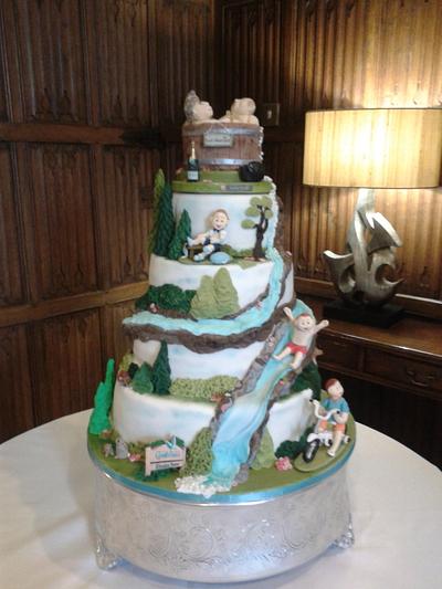 Centre Parcs Wedding Cake - Cake by Karen's Kakery