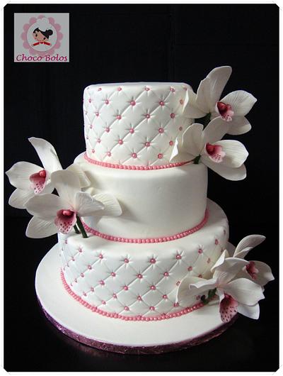 Orchid Wedding Cake - Cake by ChocoBolos