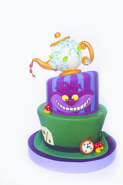 MADHATTER/CHESHIRE - Cake by cakes by alyanna